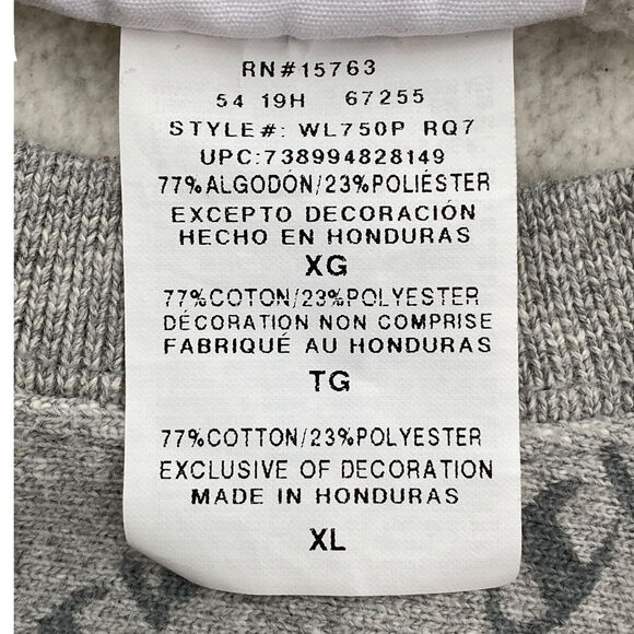 VTG Champion Reverse Weave Sweatshirt XL All Over Spellout Gray Crewneck Street - Picture 11 of 12